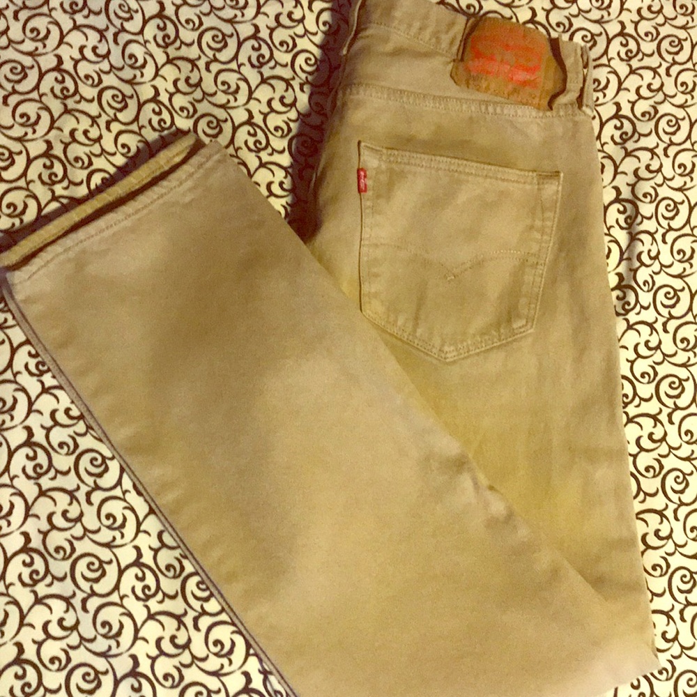 Levis 501 Beige Pants